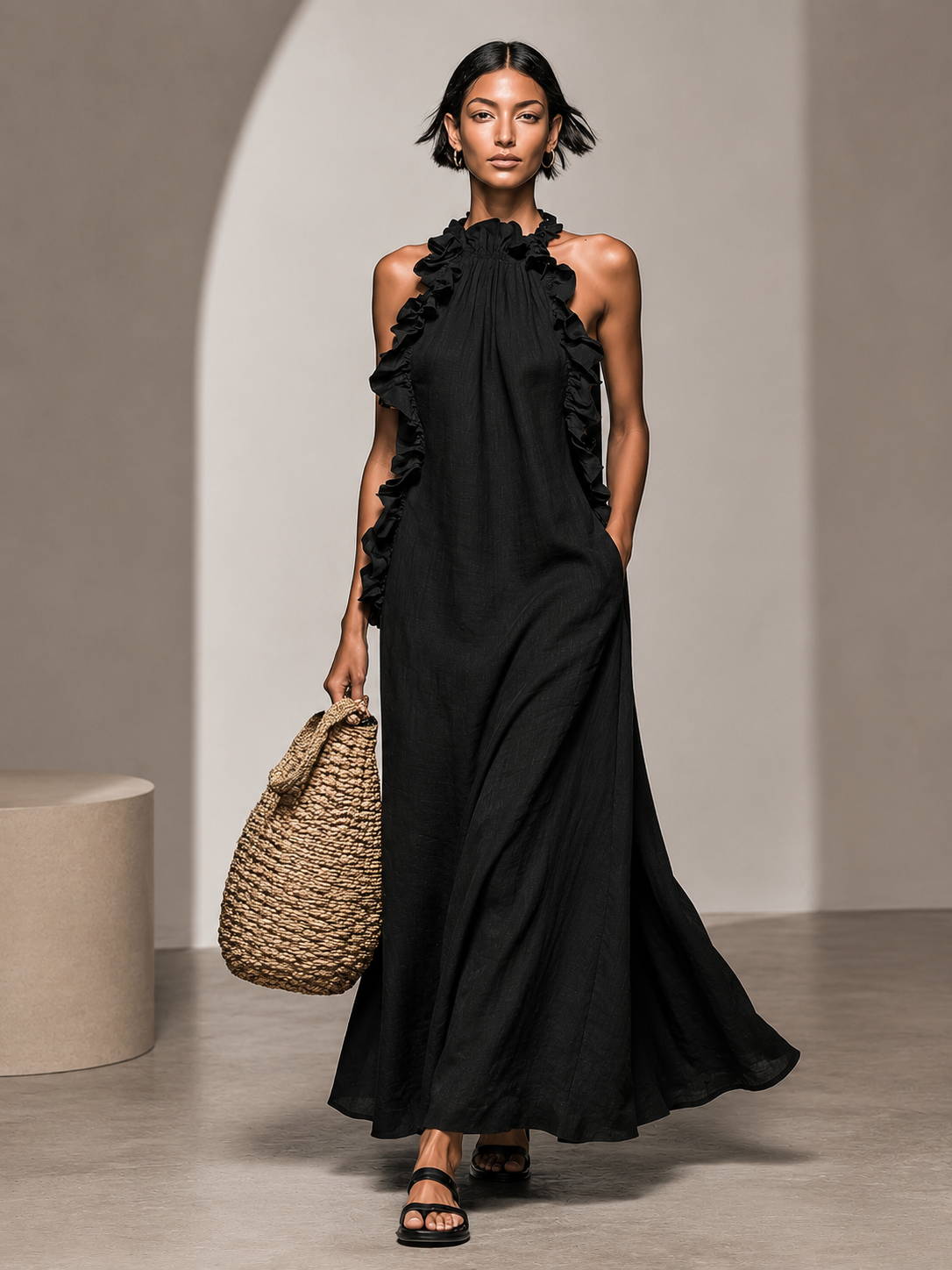 Dorothy Pocketed Maxi Dress