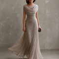 JOLANTA | Sukienka maxi z drapowaniem